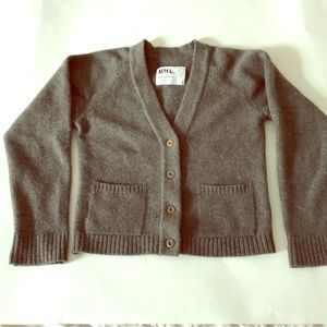 MHL Margaret Howell wool gray cardigan sweater